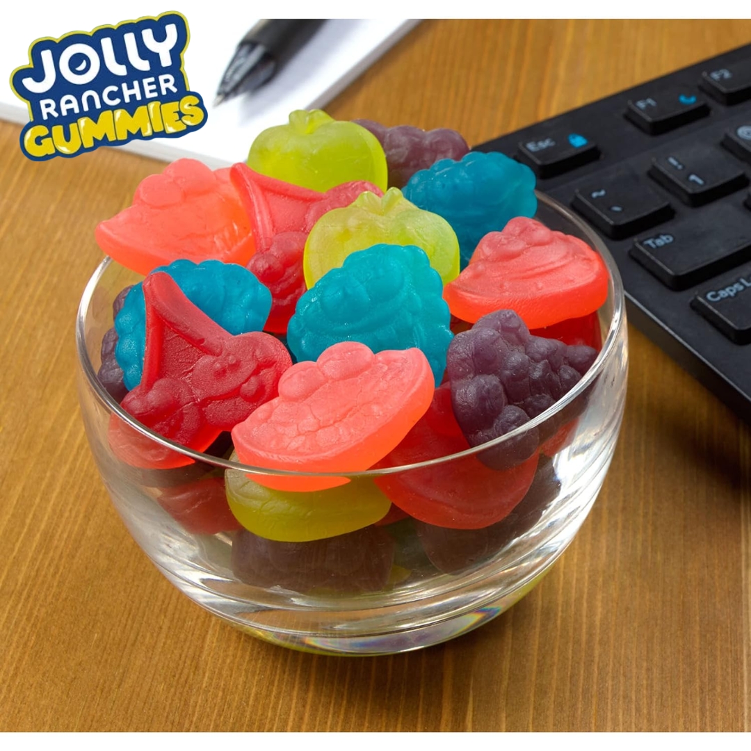 นำเข้า 🇺🇸 ✨เคี้ยวสนุกทุกคำJolly Rancher Sour Gummies กัมมี่ผลไม้รวมรสเปรี้ยวสุดจี๊ด ขนาด7 oz