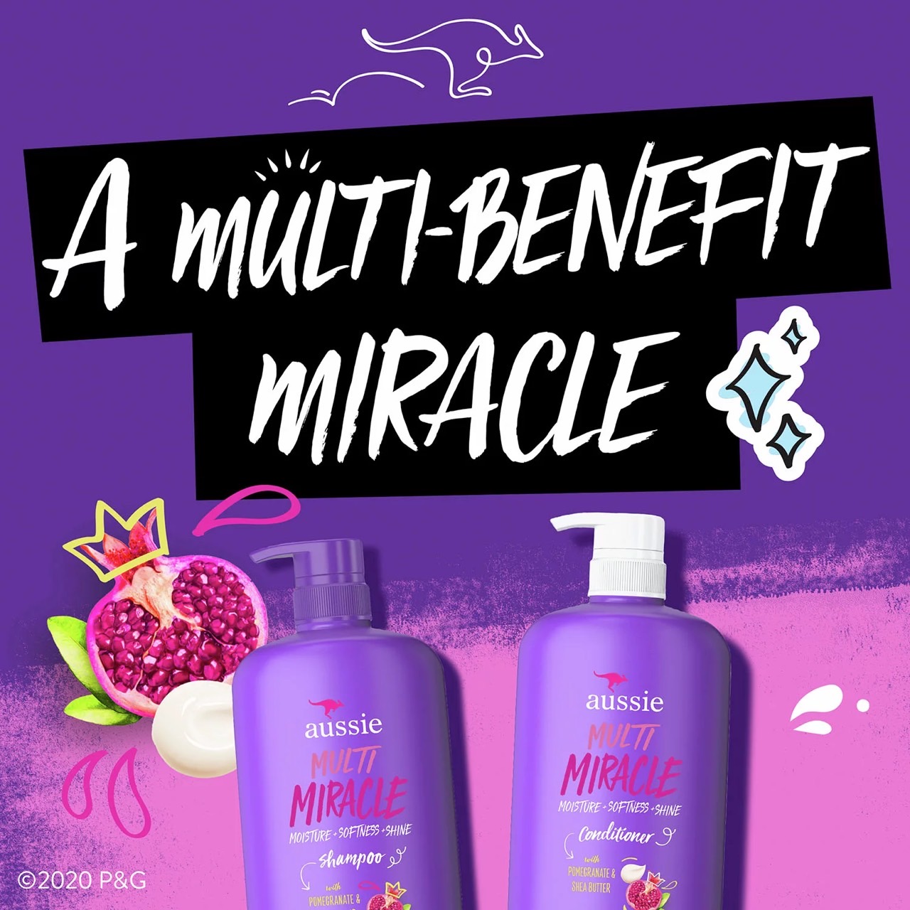 ออสซี่ มัลติ มิราเคิล แชมพู Aussie Multi Miracle Shampoo (33.8 Fluid Ounce) ราคา 690.- บาท