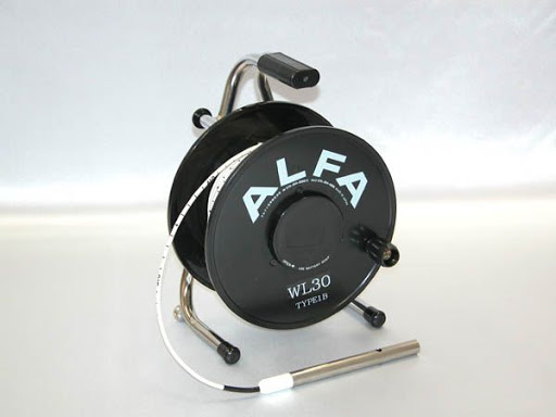 Alpha optics รุ่น100m WL-100A TYPE2เครื่องวัดระดับน้ำแบบเชือกRope type water level gauge ALFA 100m WL-100A TYPE2