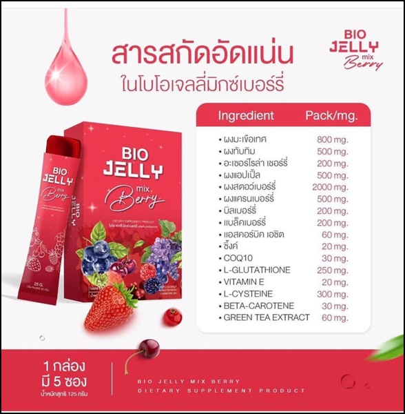 BIO Jelly เจลลี่ผิวขาว และแจลลี่นอนหลับ (โปร 1แถม1)