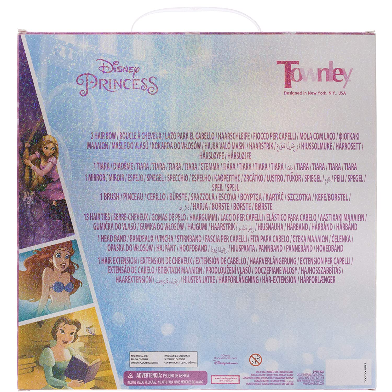 Townley Girl Non-Toxic Peel-Off Quick Dry Nail Polish สีทาเล็บ 5 สี อัญมณีสำหรับเล็บ 240 ชิ้น และกระเป๋า สำหรับงานปาร์ตี้ แปลงโฉม ราคา 590 - บาท