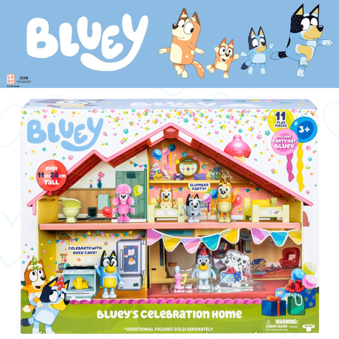 นำเข้า 🇺🇸 ✨ Bluey’s Celebration Home Playset เป็นของเล่นบ้านจำลองงานเลี้ยงวันเกิดของ Bluey ราคา 3,190 บาท