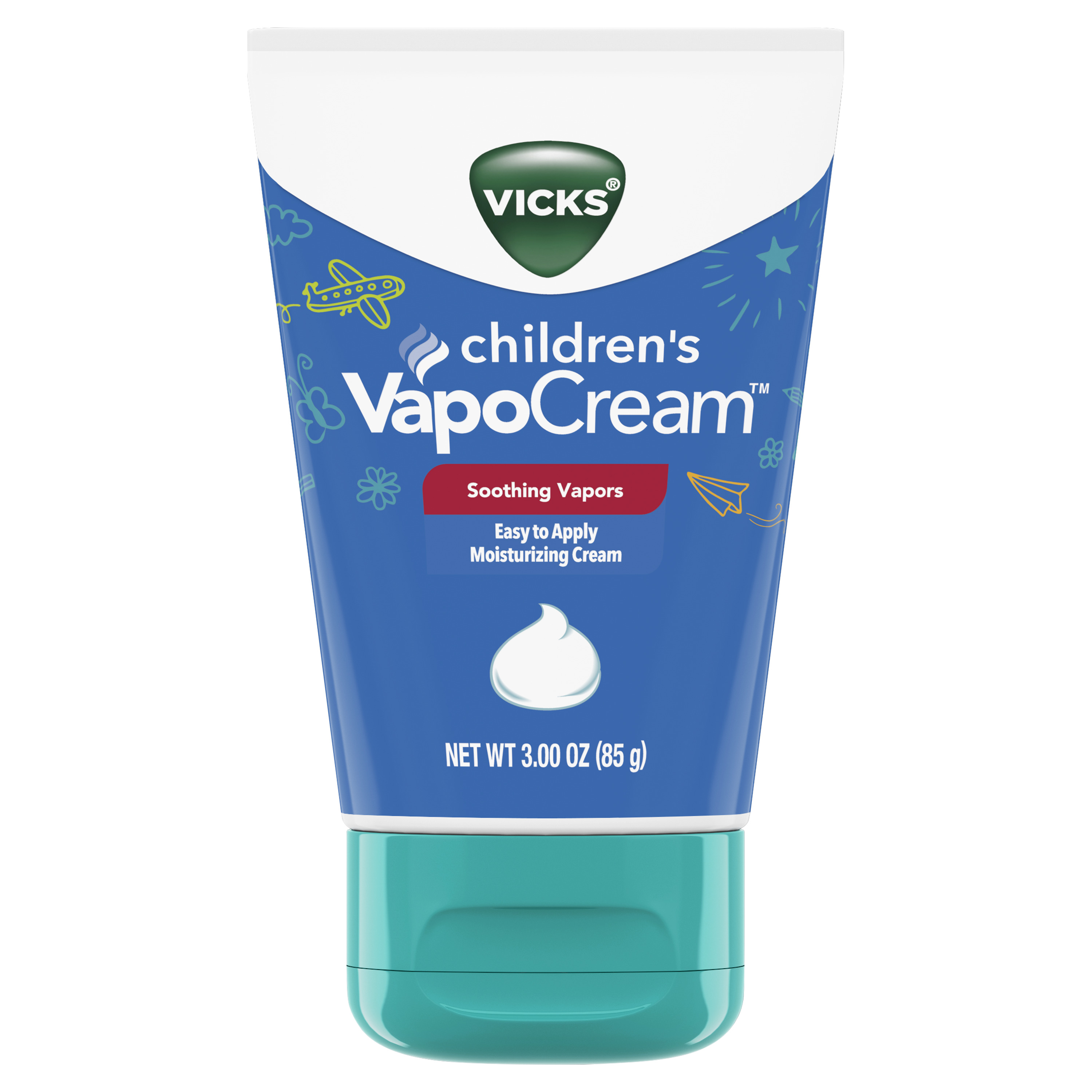 วิคส์ วาโปครีม Vicks Children's VapoCream, Long Lasting Soothing Vapors, 3 Oz