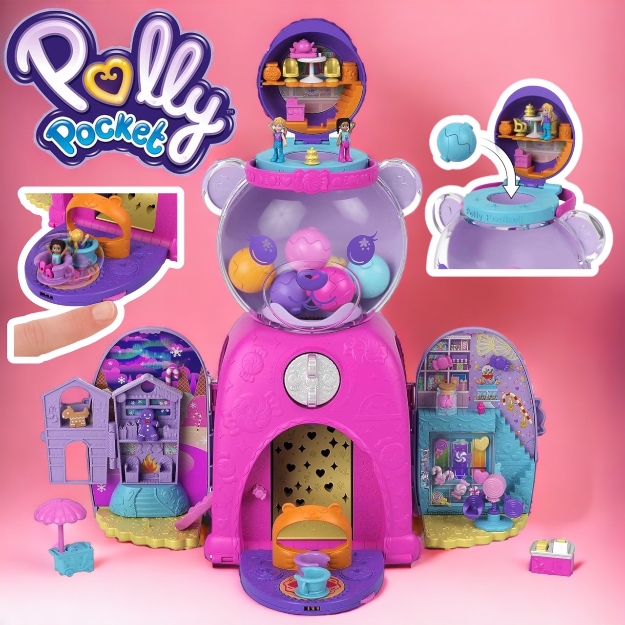 หมีกัมบอล Polly Pocket Travel Toy, Gumball Bear Playset ราคา 2,090 .-