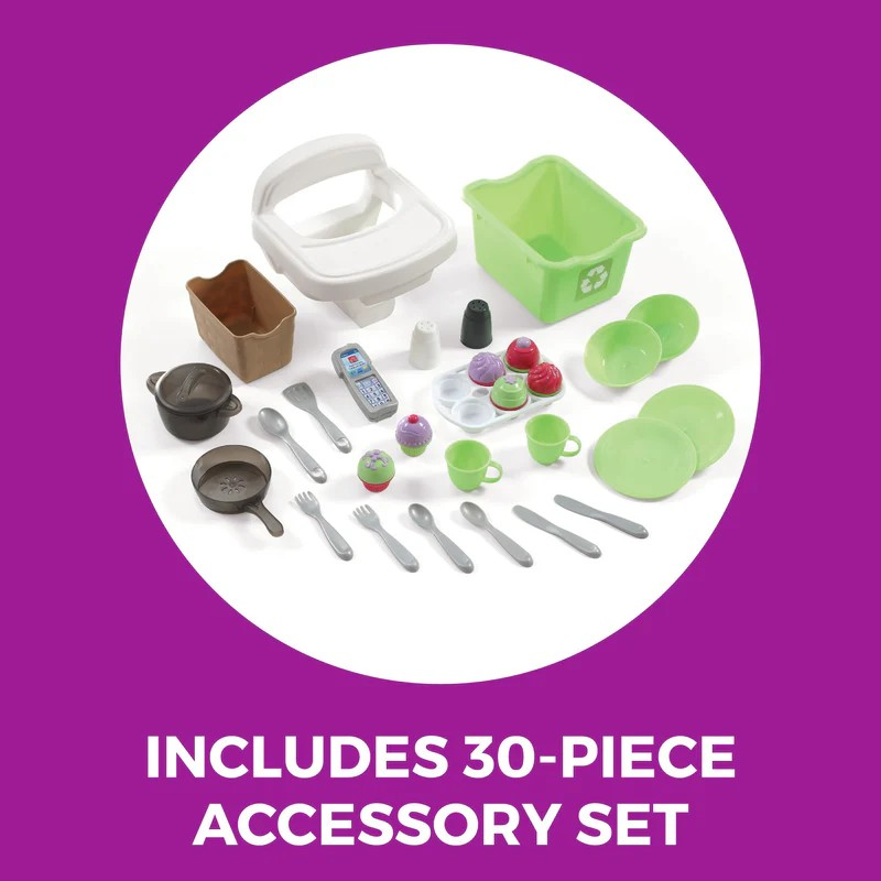 ✨นำเข้าจาก 🇺🇸“เสริมจินตนาการและทักษะการเรียนรู้ให้ลูกน้อยด้วย Step2 Little Baker’s Kids Kitchen Playset-ชุดครัวจำลอง รคา 6,990 บาท