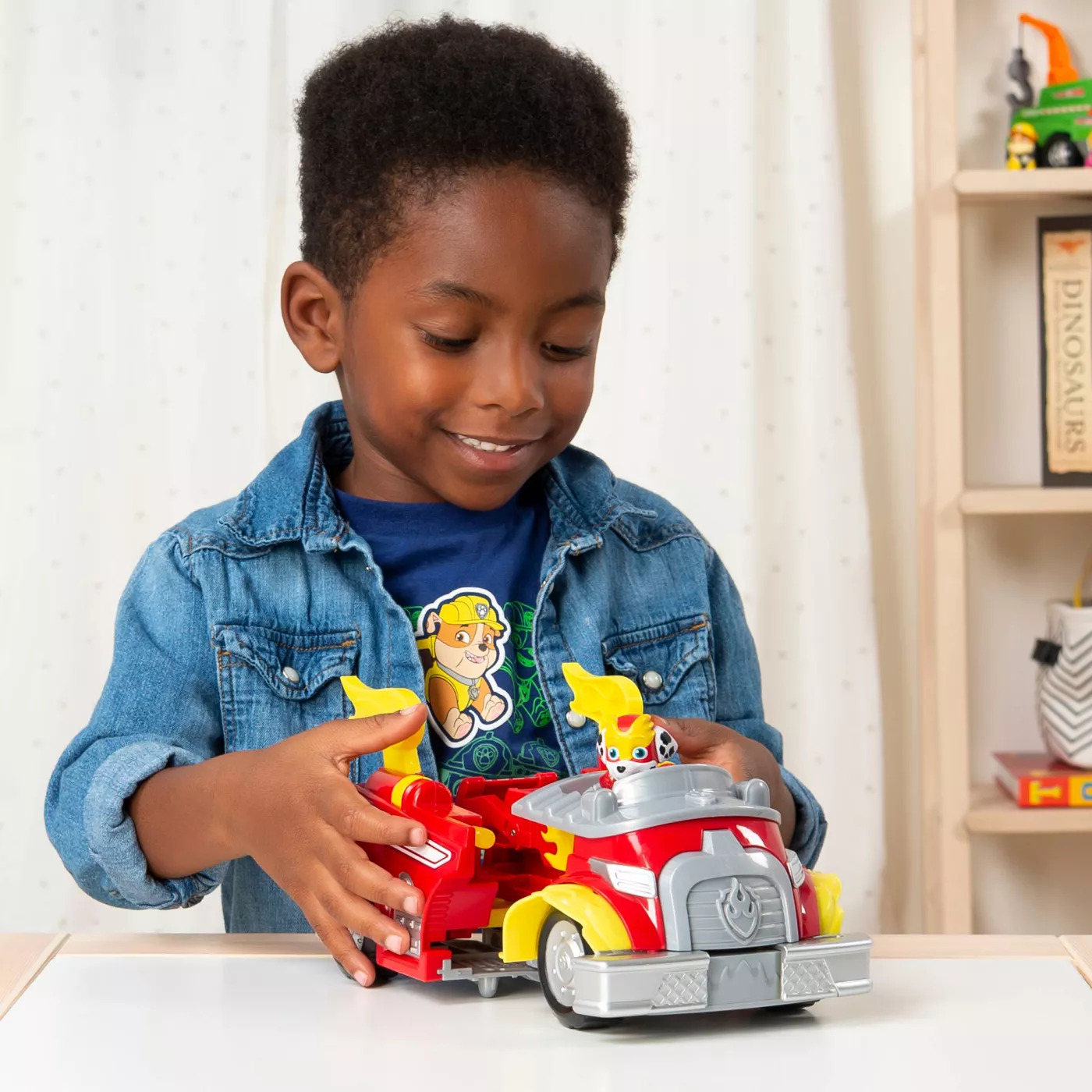 รถกู้ภัย ลาดตระเวน PAW Patrol Marshall and Chase Powered up Vehicles Dual Pack นำเข้าจาก USA