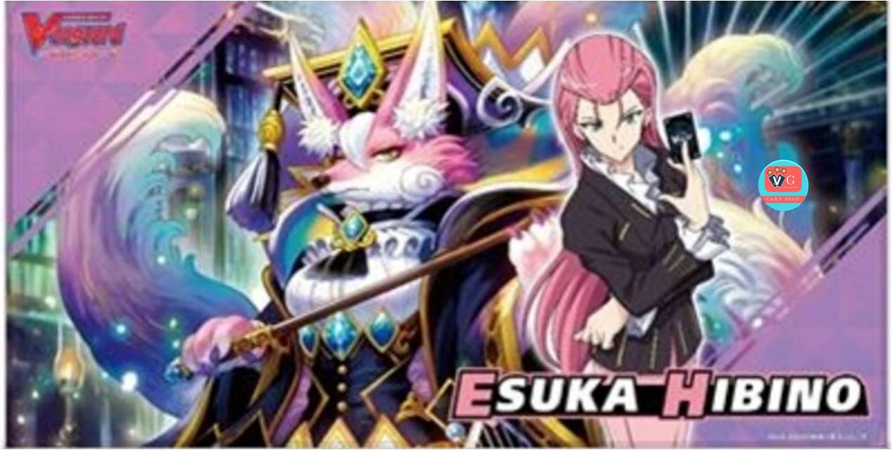 เพลแมท Playmat Shinemon Vol.4 Esuka / แผ่นรองเล่น สนามเล่นการ์ดแบบยาง แวนการ์ด ลายเอสก้าการ์ด