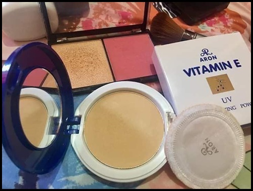 แป้ง ARON VITAMIN E UV Moisturizing Powder