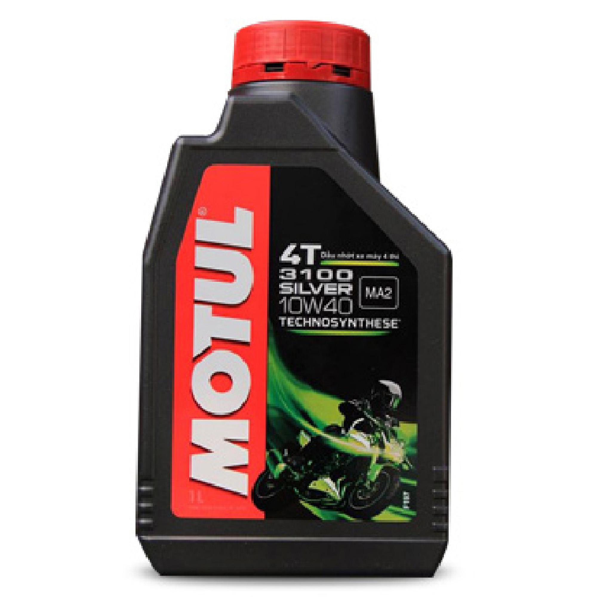 น้ำมันเครื่องสำหรับรถมอไซค์ MOTUL 3100 Silver 4T 10W40 ขนาด 1 ลิตร