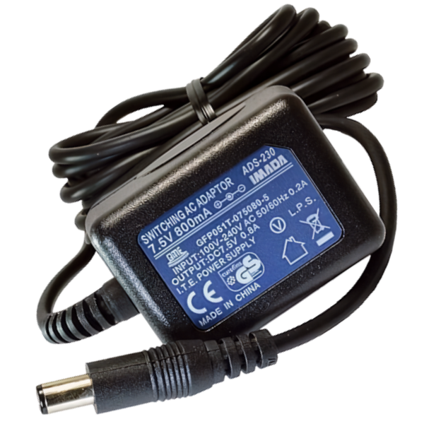 Imada รหัสรุ่น ADS-230 อะแดปเตอร์ไฟแปลงไฟกระแสสลับ(AC)เป็นไฟกระแสตรง(DC)สำหรับเครื่องวัดแรงดึงแรงผลัก,AC Adapter for force gauge,230V,AC Adapter/Charger
