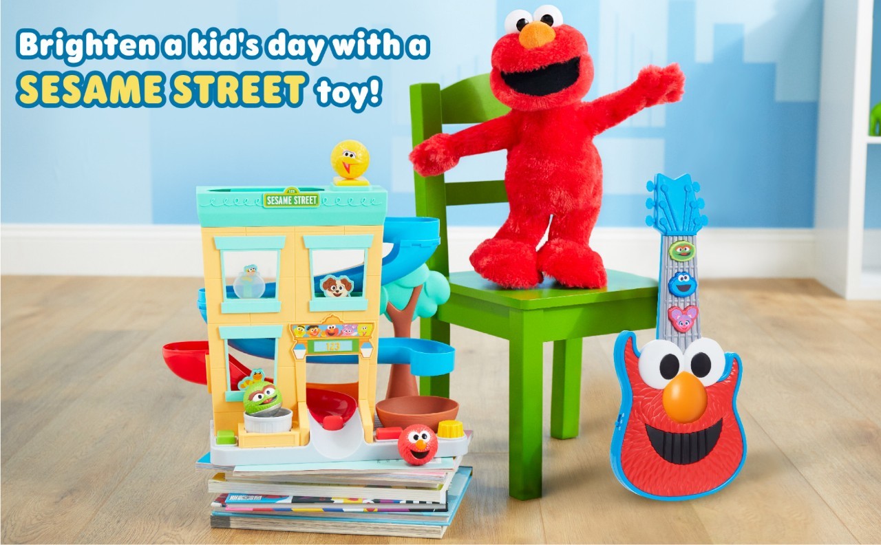 บ้านบอลกิจกรรมSESAME STREET Round The Neighborhood Ball Drop Playset and Figures 4- ราคา 2,590 บาท
