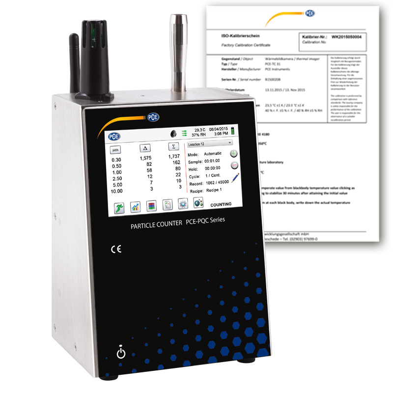 PCE รุ่นPQC-20EU Incl. Calibration Certificate เครื่องวัดคุณภาพอากาศAir Quality Meter