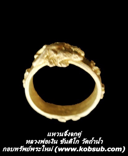 แหวนจิ้งจกคู่ หลวงพ่อเงิน วัดถ้ำน้ำ
