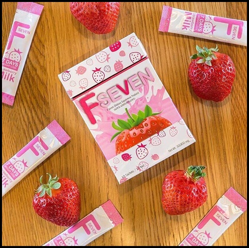 เอฟเซเว่น Fseven ขนมลดน้ำหนัก รสป๊อกกี้สตอเบอรี่
