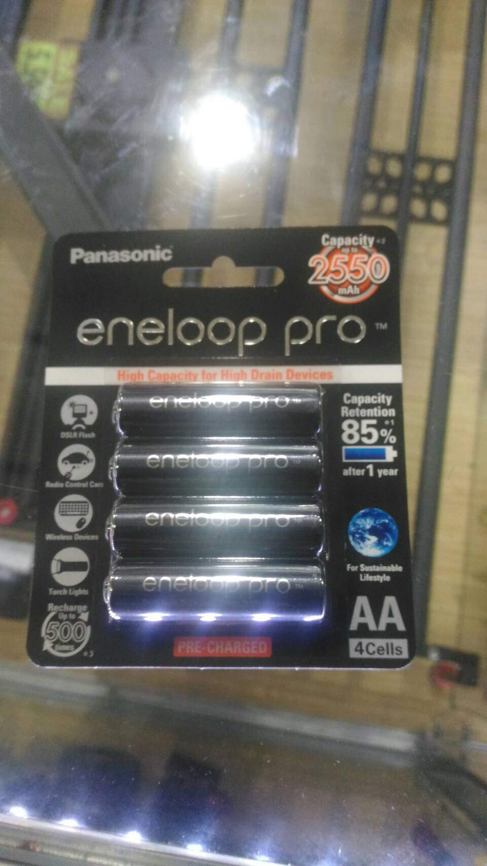 ถ่านชาร์ท ความจุ 2550 mAh