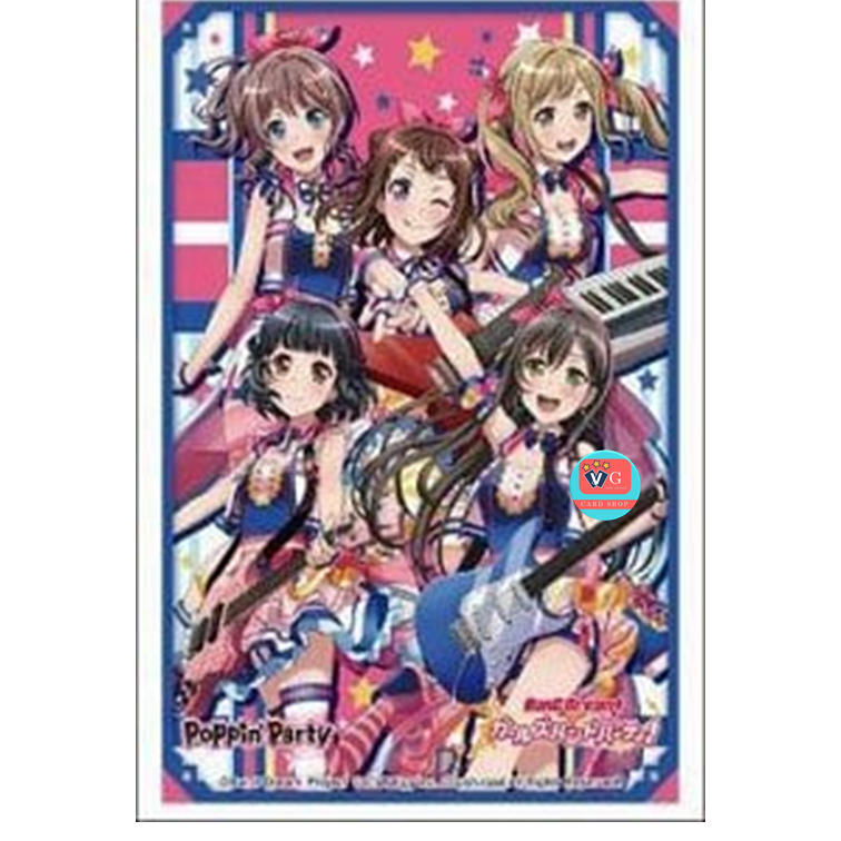 Bushiroad Sleeve Collection HG Vol.3426 Bang Dream! Girls Band Party! [Poppin`Party] 2022 Ver. (Card Sleeve) ซองใส่การ์ด สลีฟบัดดี้ไฟท์ โปเกมอน 75ใบ
