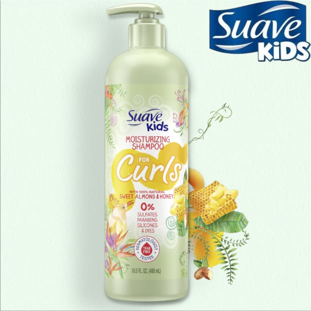 แชมพูสำหรับเด็กผมหยิก ฟู Suave Kids Naturals Shampoo Sulfate FreeSuave Kids Naturals Shampoo / Conditioner Kids Curls