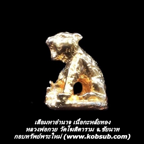เสือมหาอำนาจ เนื้อกะหลั่ยทอง หลวงพ่อกวย วัดโฆสิตาราม