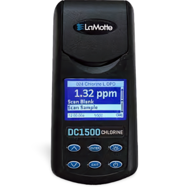 Lamotte รุ่นDC1500-3240-Liเครื่องวัดค่าระดับความเข้มข้นสารคลอรีนในน้ำ,Chlorine colorimeter test kit ,free & total chlorine, 0-4 ppm, liquid DPD,#3240-Li