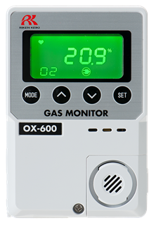 RikenKeiki รุ่นOX-600เครื่องตรวจวัดแก๊สออกซิเจน(O2)/Oxygen monitor OX-600,Meas.range:0-25%