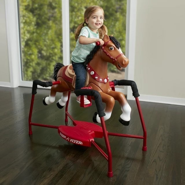 นำเข้า US Radio Flyer, Blaze Interactive Spring Horse, Ride-on with Sounds for Boys and Girls - ราคา 9,500 บาท