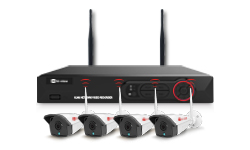กล้องวงจรปิด ไร้สาย HW-3304 KIT 20 (มี WIFI ในตัว) 1 ชุดมี 4 กล้อง