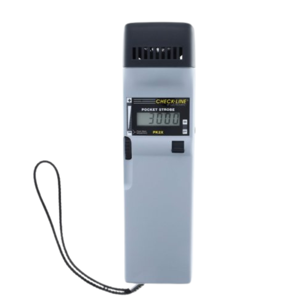 Checkline รหัส PK2X เครื่องวัดความเร็วรอบแบบไฟซีนอนขนาดพกพา ,Pocket stroboscope complete kit,flash range:30～12,500 FPM, 1200 Lux