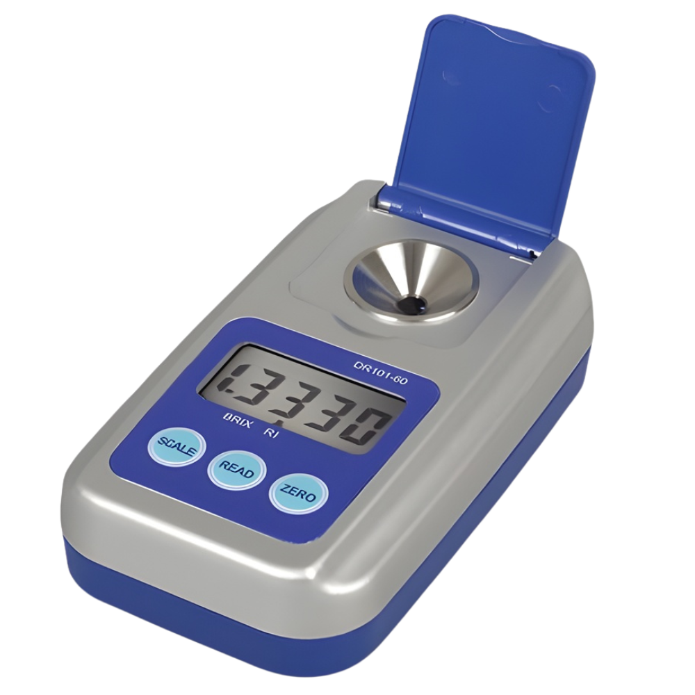 Kruss รหัส DR101-60 เครื่องวัดค่าดัชนีหักเหแสงแบบดิจิตอล,Optronic Digital Refractometer,measurement range:nD 1.3330-1.4419,0-60 %Brix