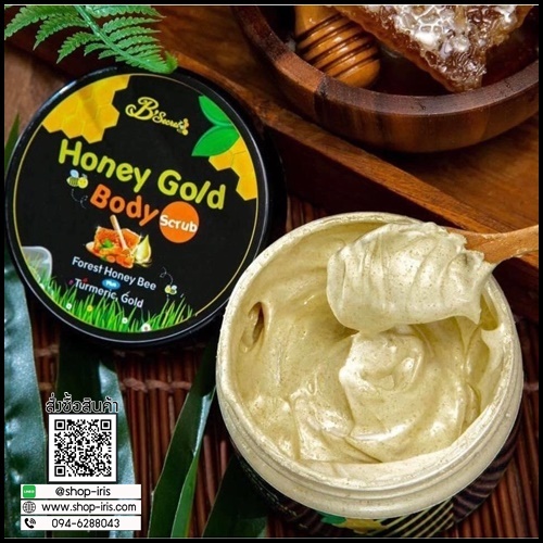 สครับคลีโอพัตรา สครับน้ำผึ้งป่าทองคำ Honey Gold Body Scrub (โปรส่งฟรี)