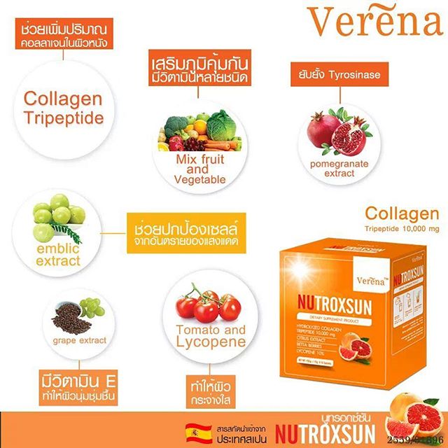 เวอรีน่า นูทรอกซัน กันแดดแบบชงดื่ม (Verena NutroxSun)