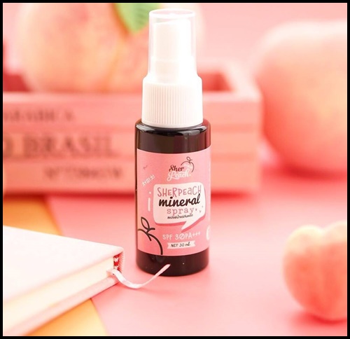 สเปรย์น้ำแร่กันแดด sherpeach mineral spray