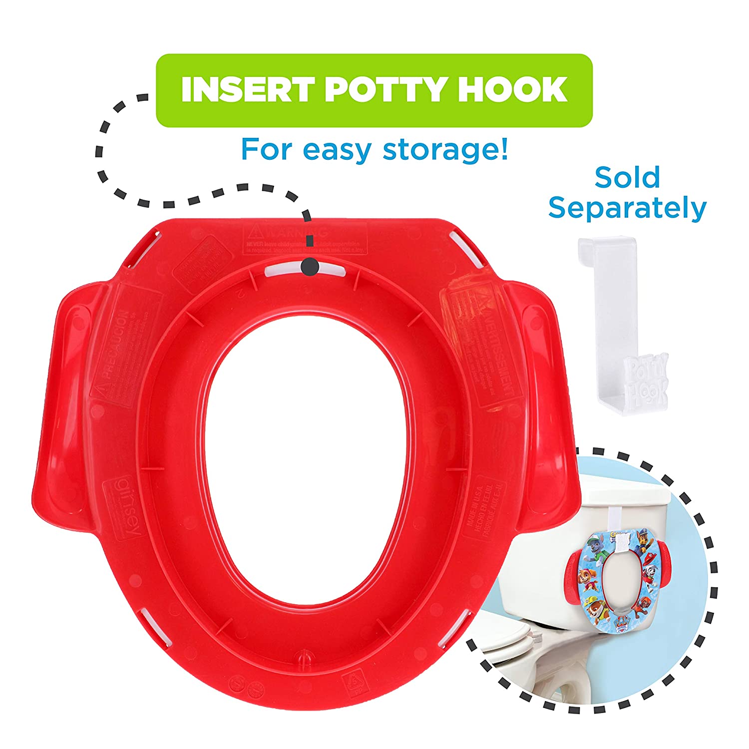 เบาะรองชักโครกเด็ก Nickelodeon Paw Patrol "Calling All Pups" Soft Potty Seat ราคา 950 บาท