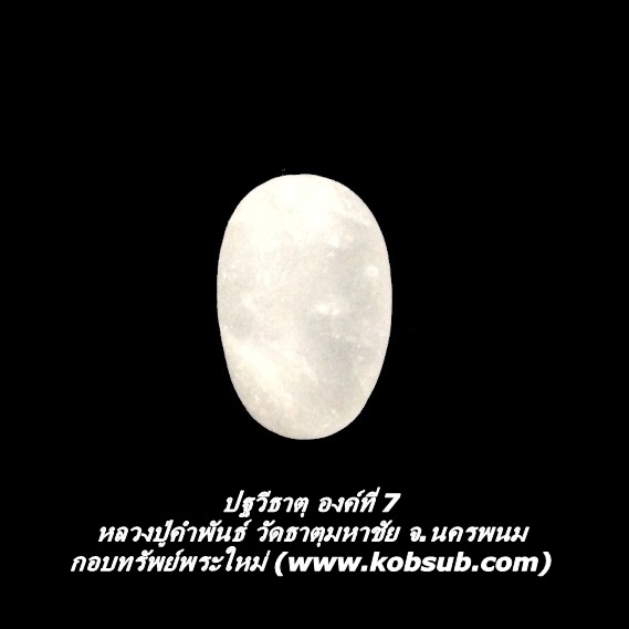 ปฐวีธาตุ องค์ที่ 7 หลวงปู่คำพันธ์ วัดธาตุมหาชัย จ.นครพนม
