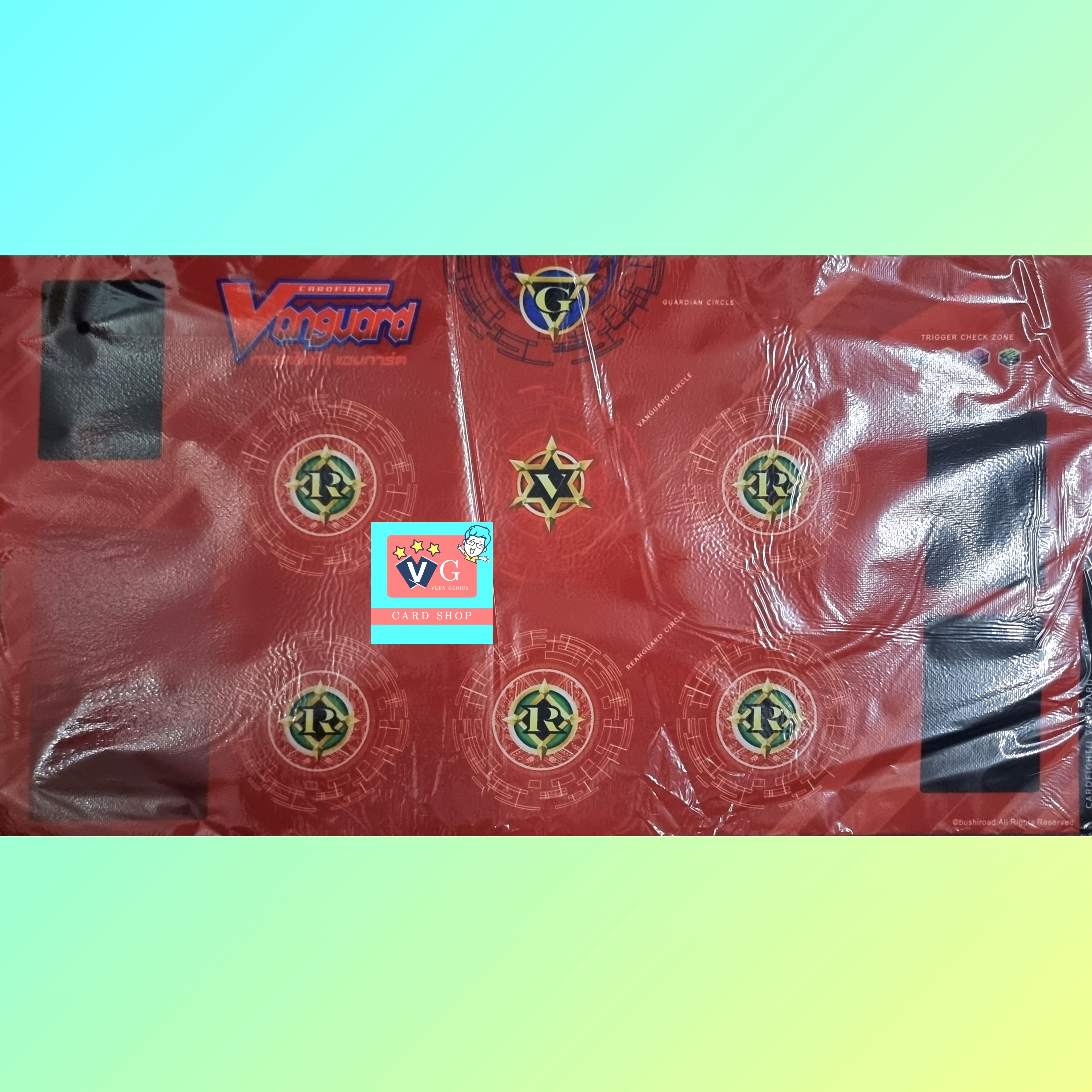 สนามเพลแมท originalแวนการ์ด สีแดง Rubber playmat Vol.2