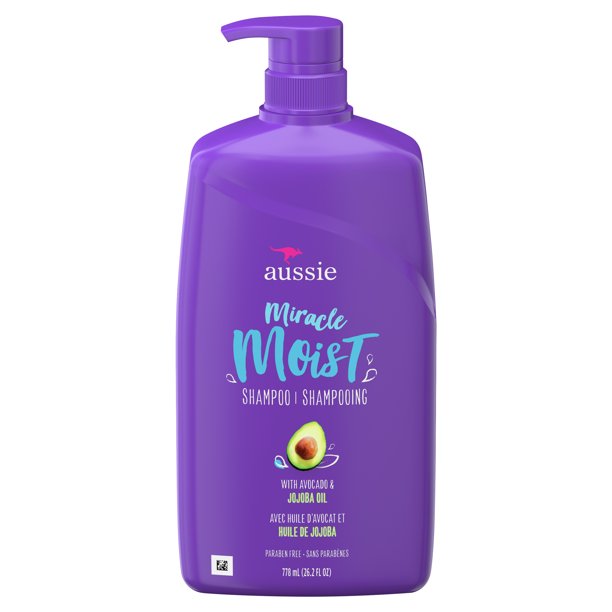 เเชมพู Aussie Miracle Moist Shampoo with Avocado, Paraben Free, 26.2 fl oz ราคา 590 - บาท