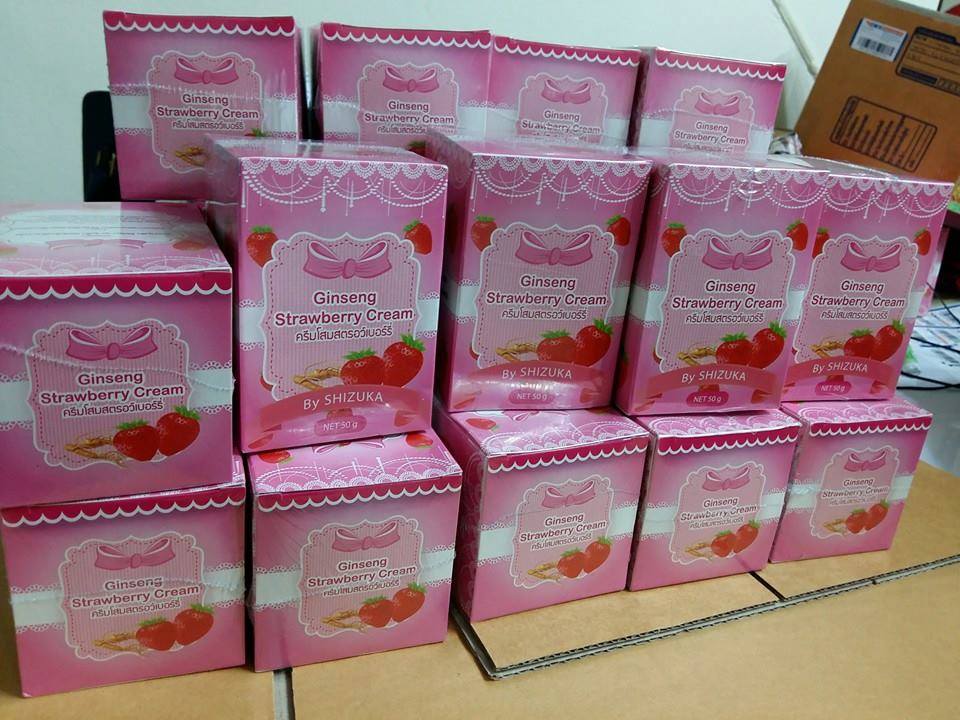 ครีมโสมสตรอเบอรี่ (Ginseng Strawberry Cream by shisuka)