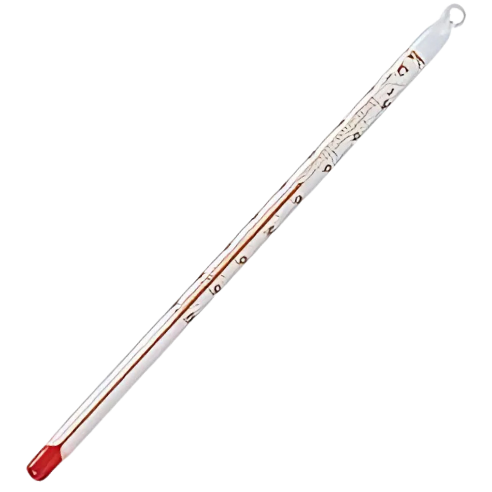 sk SATO รหัส SK-0620-00 เทอร์โมมิเตอร์แบบแท่งแก้ว,Glass thermometer(alcohol filled),length 150mm,meas.range: 0～100℃
