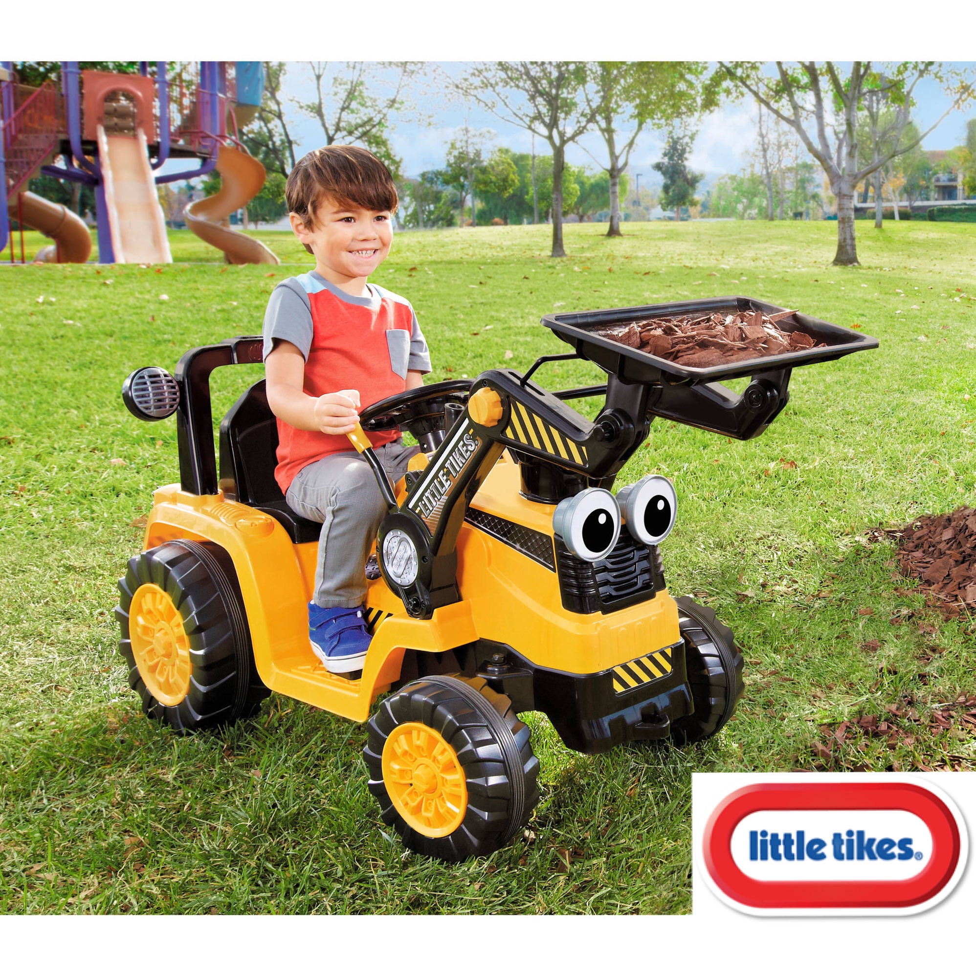 พร้อมส่ง! รถแบตเตอรี่ตักดิน จากแบรนด์ดัง รุ่นใหม่ล่าสุด!! Little Tikes Cozy Powered Dirt Digger™ 12V Battery Op Ride On รถตักดินเด็กเล่นยอดฮิตผลิตจากวัสดุแข็งแรงทนทาน ผลิตและนำเข้าจาก USA ราคา 16,900 บาท