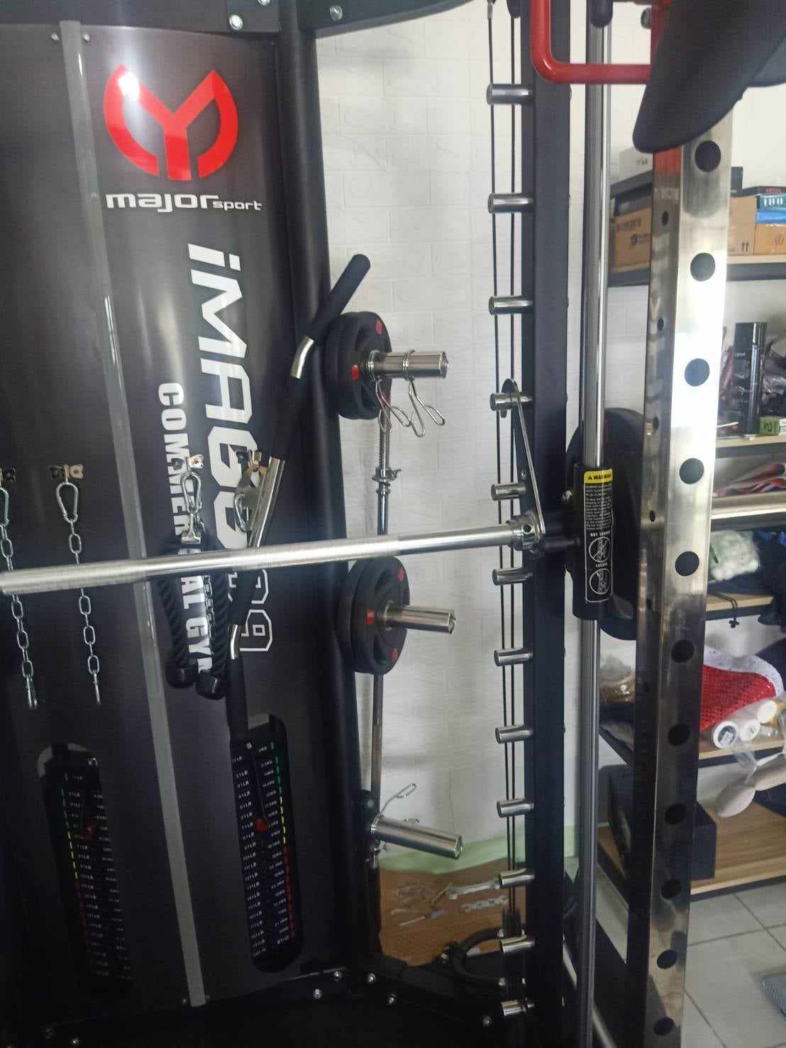 Smith Machine IMAGG 97 + ม้านั่ง819A + แผ่นน้ำหนัก50kg, สมิทแมชชีน