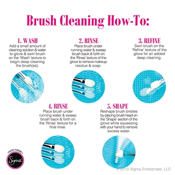 SIGMA SPA :: Brush Cleaning Glove ถุงมือทำความสะอาดแปรง มีประสิทธิภาพสูง ใช้งานง่าย สะดวก มี 4 เฉดสี