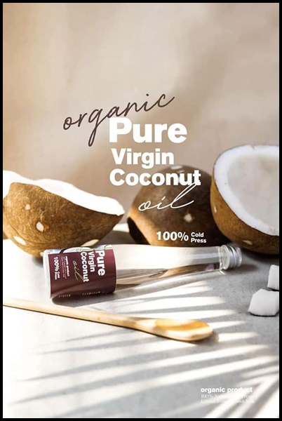 น้ำมันมะพร้าวสกัดเย็น เพียวเวอร์จิ้น Pure Virgin Coconut Oil