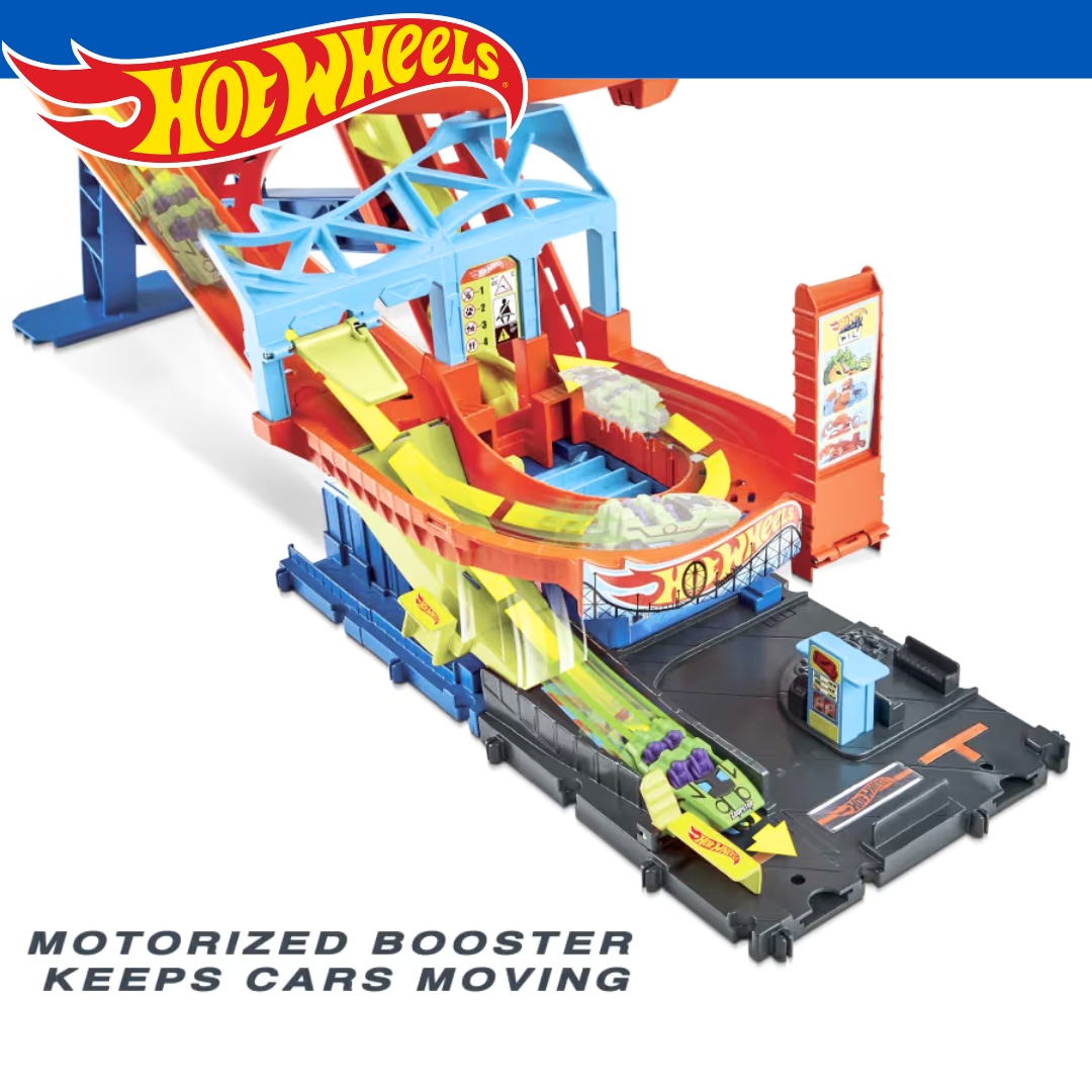 นำเข้า 🇺🇸 สุดยอดความมันส์แบบ Non-Stop! 🎢 Hot Wheels Roller Coaster Rally พาการแข่งรถไปสู่ความตื่นเต้นสุดขีด