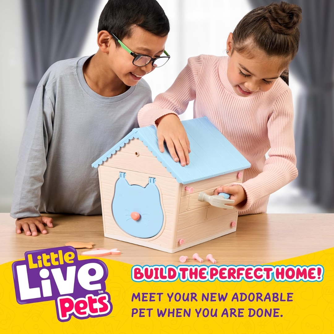 นำเข้า 🇺🇸😻🙋♀️ Little Live Pets Interactive Cat Hutch ชุดบ้านพร้อมตุ๊กตาแมวที่โต้ตอบได้เหมือนจริง! น้องเหมียวตัวนี้มี เสียงและปฏิกิริยามากกว่า 25 แบบ 🎶