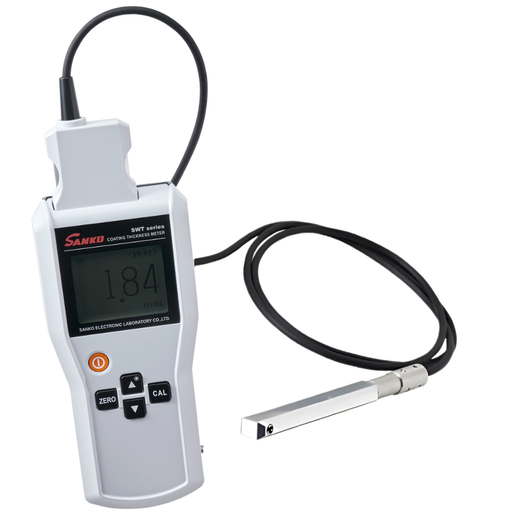 Sanko รุ่น SWT-7000IV-SFe0.6L เครื่องวัดความหนาผิวเคลือบด้วยสนามแม่เหล็ก , Electromagnetic type coating thickness meter with SFe-0.6L probe