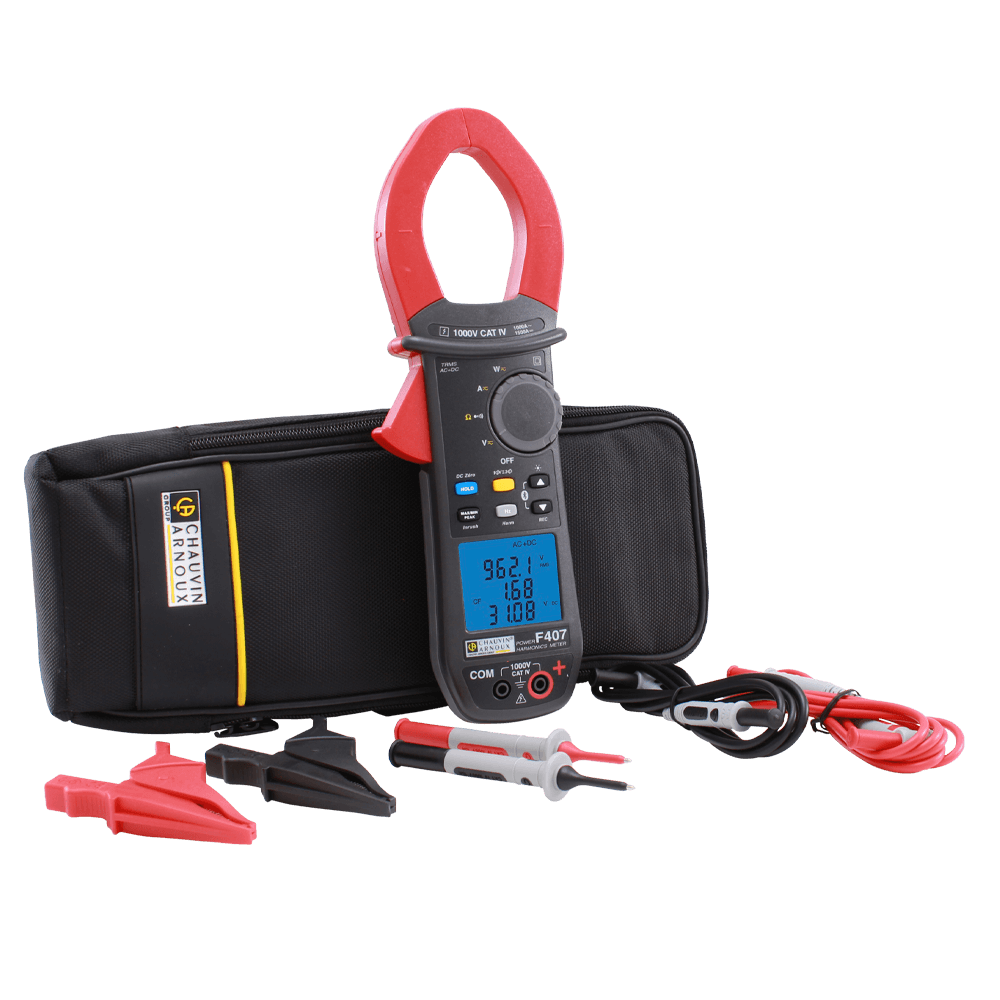 Chauvin Arnoux รุ่น F-407 เครื่องมัลติมิเตอร์ไฟ,Harmonics clamp meter,measuring AC voltage range:0-1000.0V
