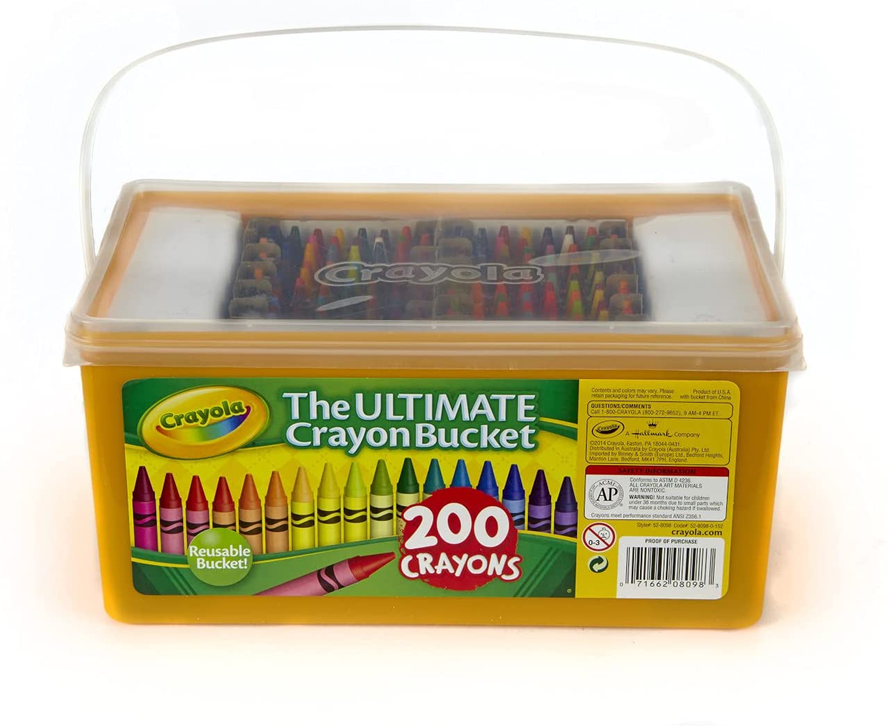 สีเทียนลิมิเต็ดที่มี 200สีสุดตลึง!!! Crayola Ultimate Crayon Bucket, 200 Crayons, Duplicates of Favorite Colors, Gift for Kids. ราคา 1,190.- บาท