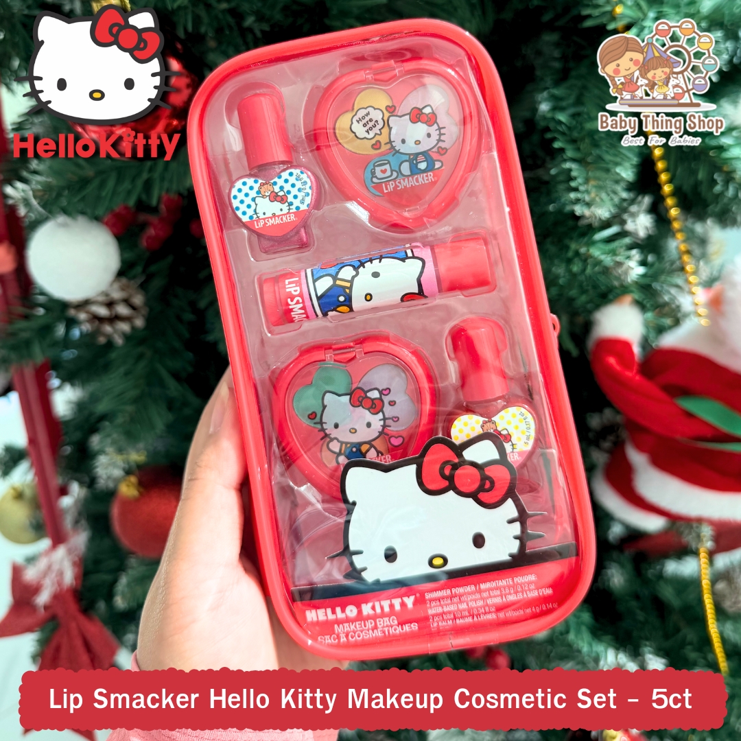 ใหม่ล่าสุด🎉นำเข้า ชุดเมคอัพ 5 ชิ้น ลิขสิทธิ์แท้จาก Lip Smacker 💖Hello Kitty, Disney Princess, Frozen ราคา 890 บาท