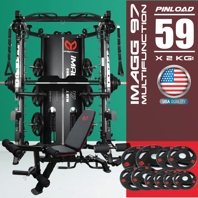 Review Smith Machine รีวิวสมิทแมชชีน IMAGG 97/พินโหลด 59*2 กก ส่งฟรีทั่วประเทศ