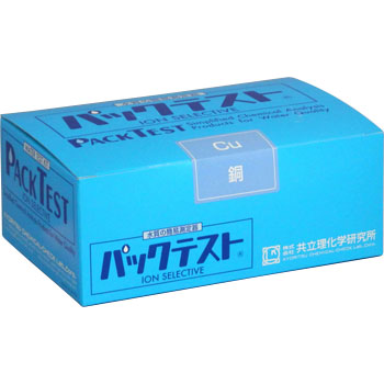 Kyoritsu รหัสสินค้า Wak-Cu ชุดทดสอบคุณภาพน้ำค่าทองแดง,Packtest for copper,meas.range:0.5～10mg/L,(Quantity:50pcs./box)