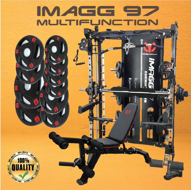 Smith Machine IMAGG 97/PinLoad 118 kg รีวิวสมิทแมชชีน